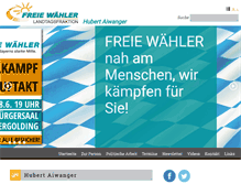 Tablet Screenshot of hubert-aiwanger.de